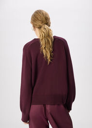Cotton V Neck Relaxed Knit