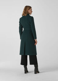 Alexandra Belted Coat Dark Green