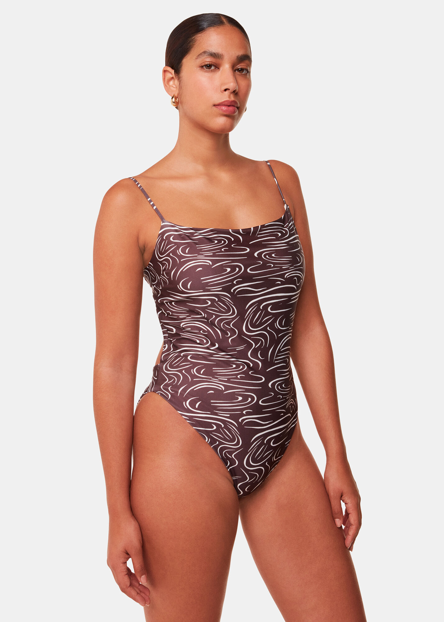 Whistles one shoulder store swimsuit