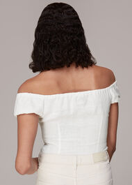 Off Shoulder Tie Front Top
