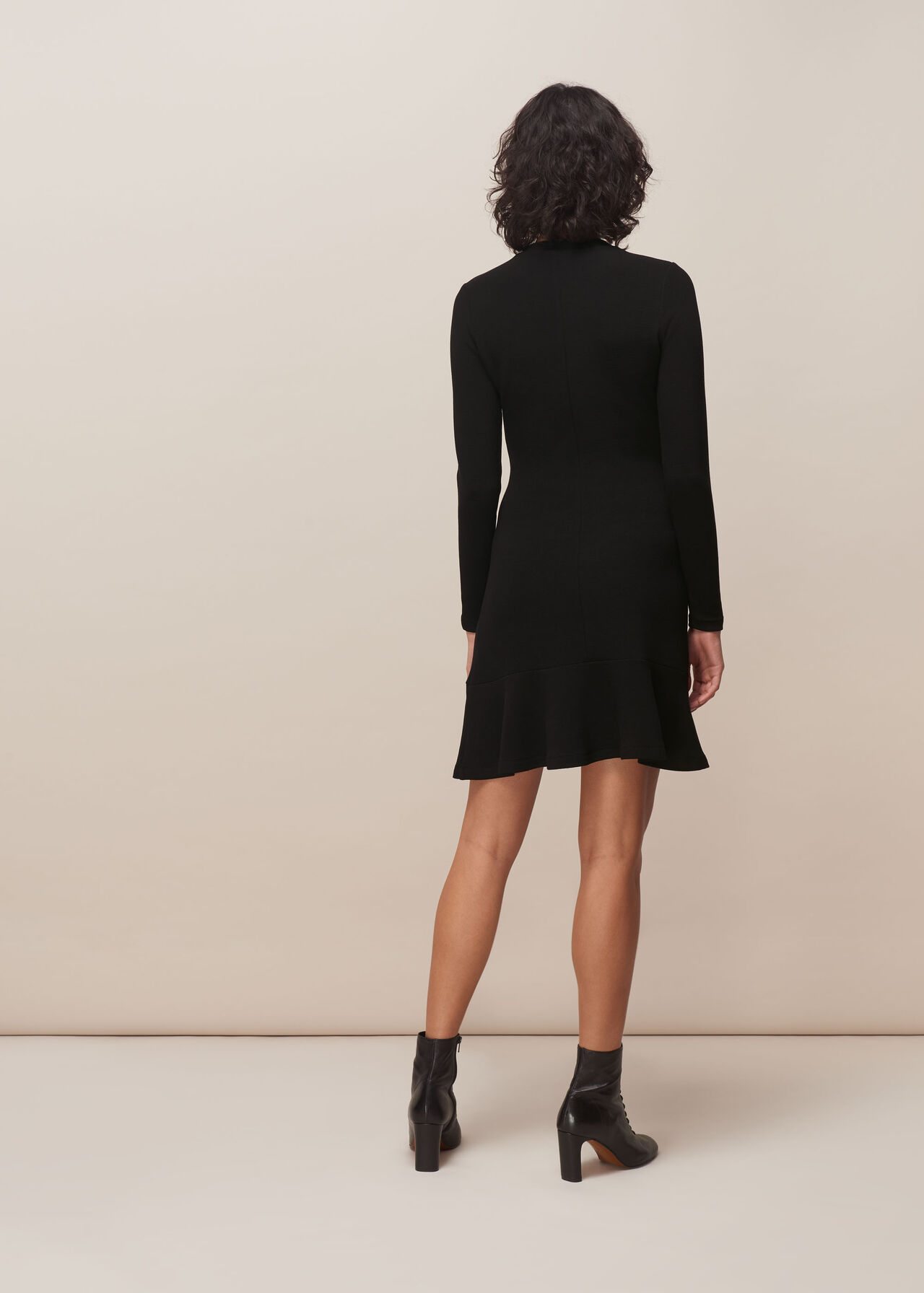 Ottoman Jersey Flippy Dress