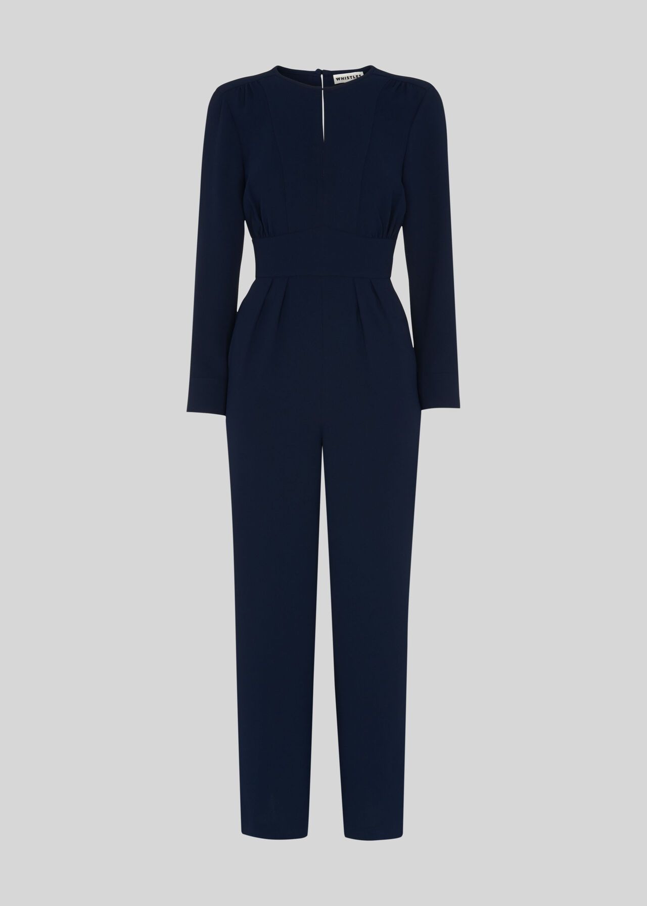 Petra Crepe Jumpsuit Navy