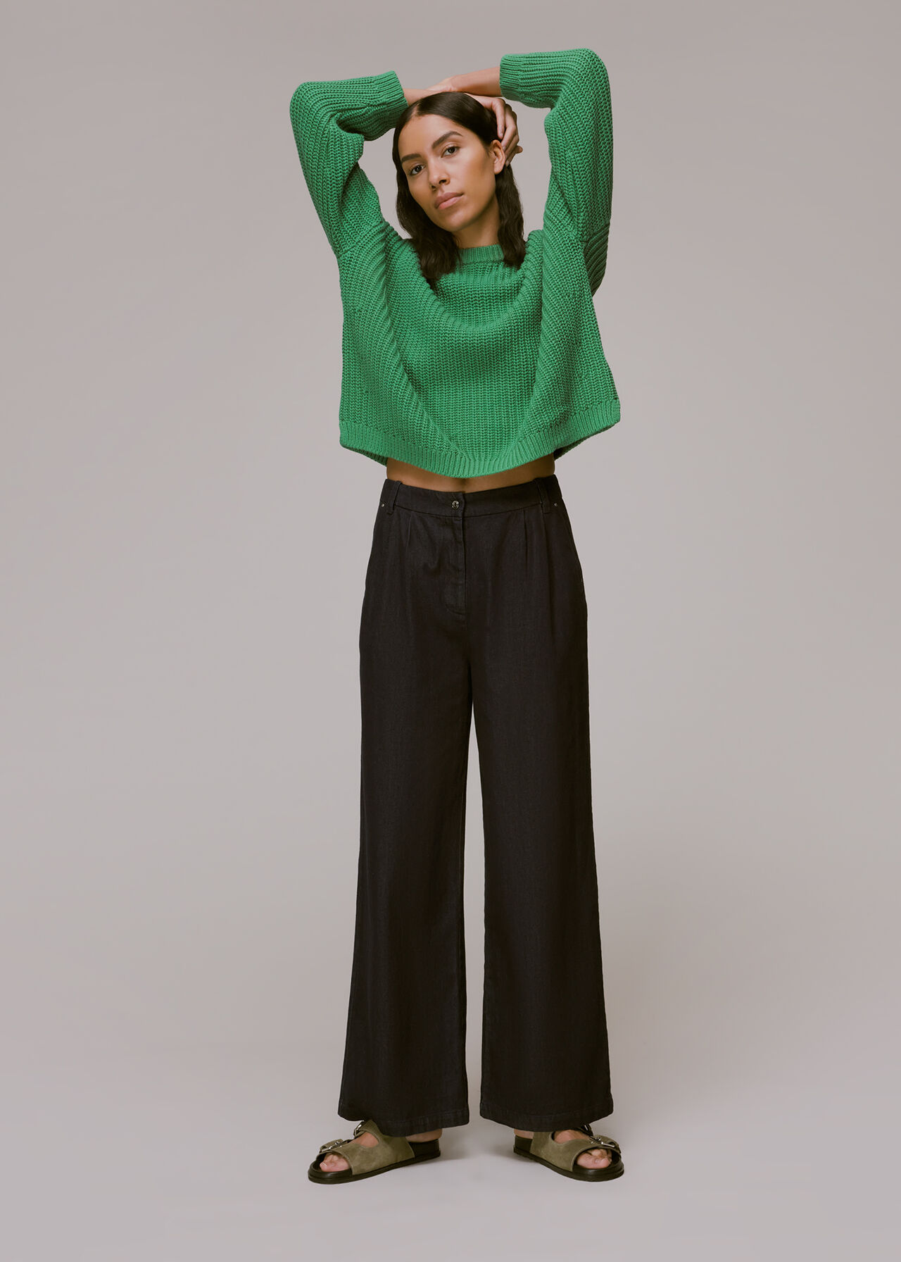 Pria Cotton Knitted Crew