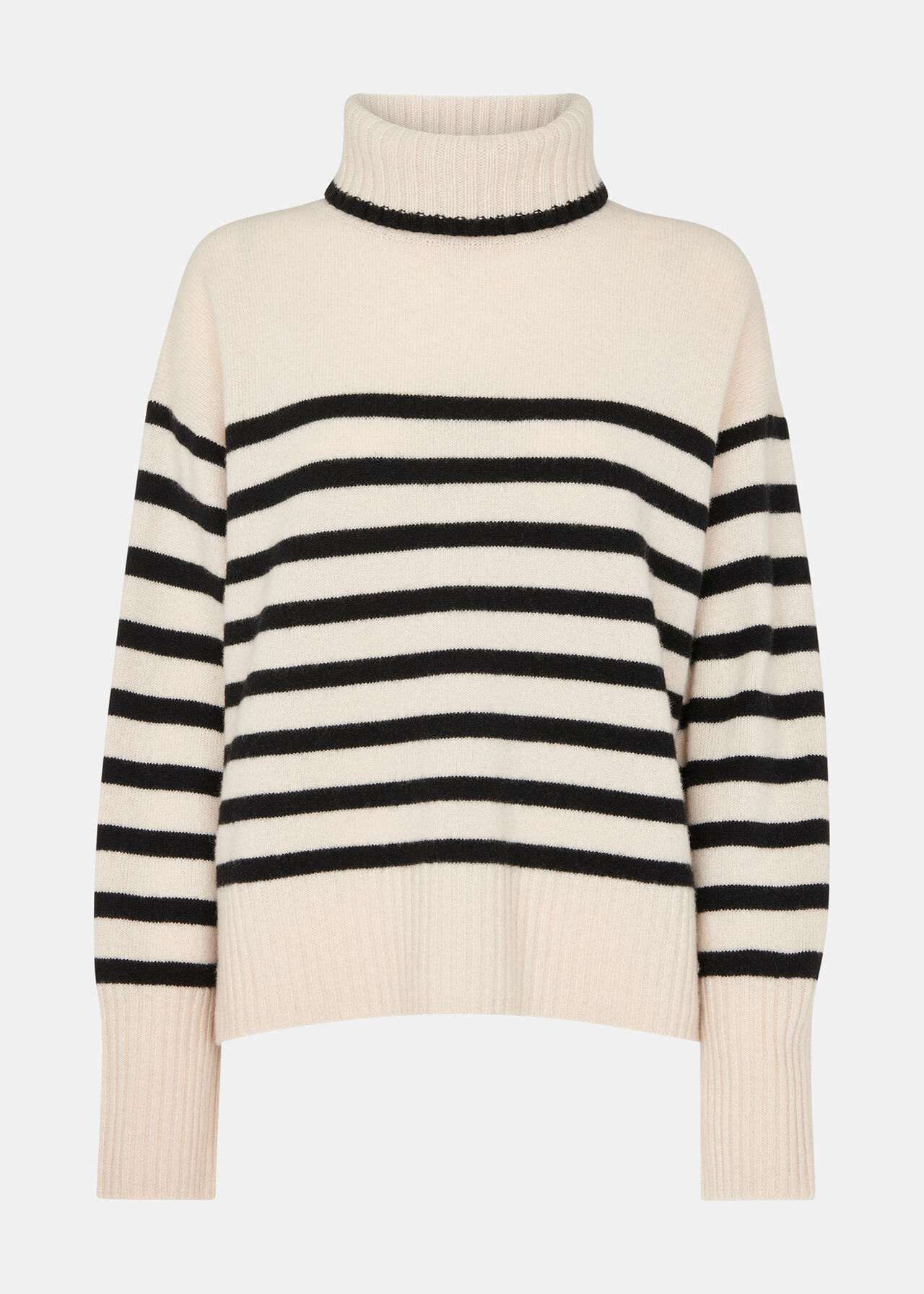 Whistles Stripe Wool Roll neck Whistles Stripe Wool Roll neck