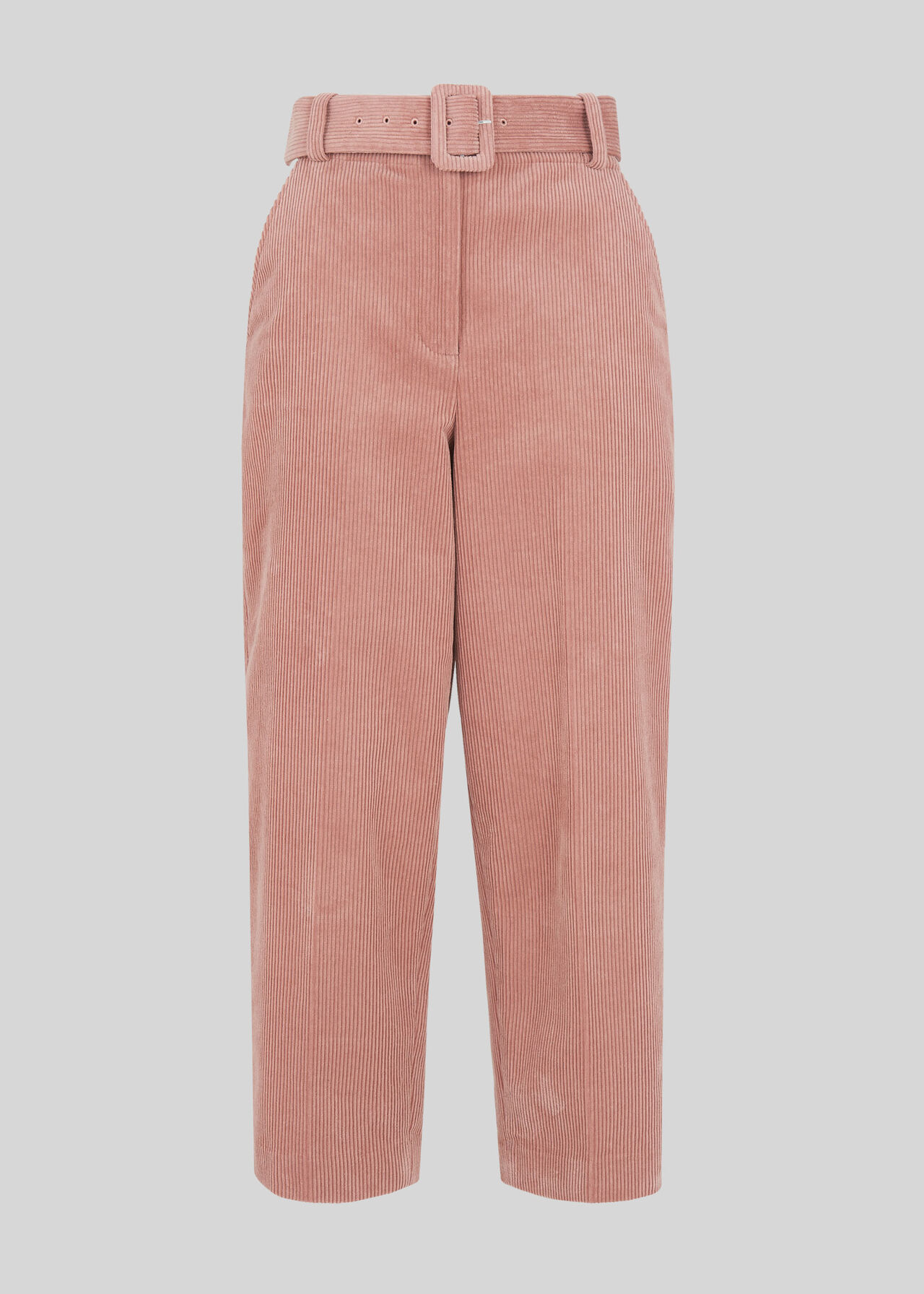 Cord Belted Trouser Pink