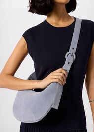 Small Sia Suede Crossbody Bag