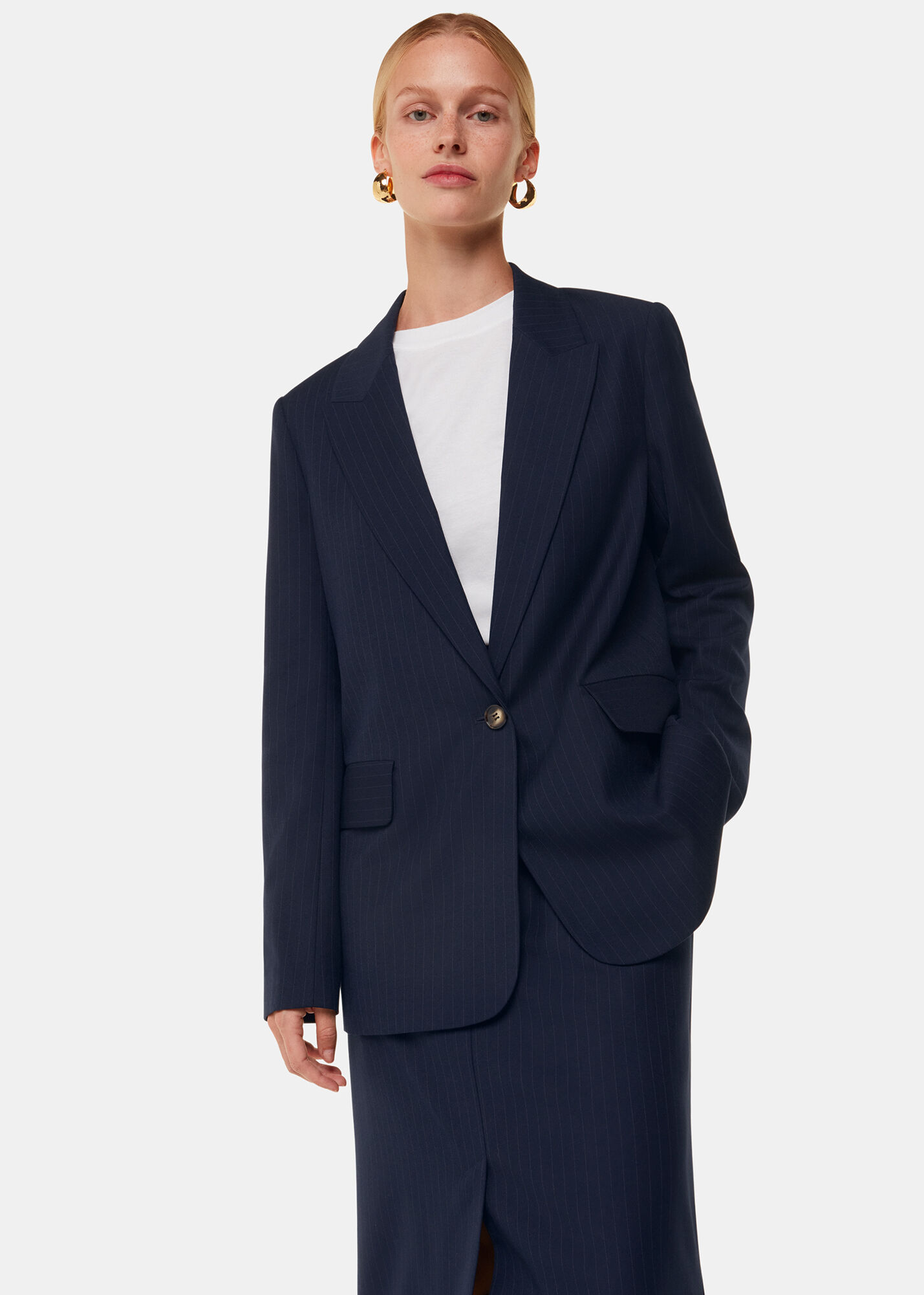 Whistles navy blazer 2025