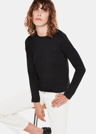 Crew Neck Pocket Top
