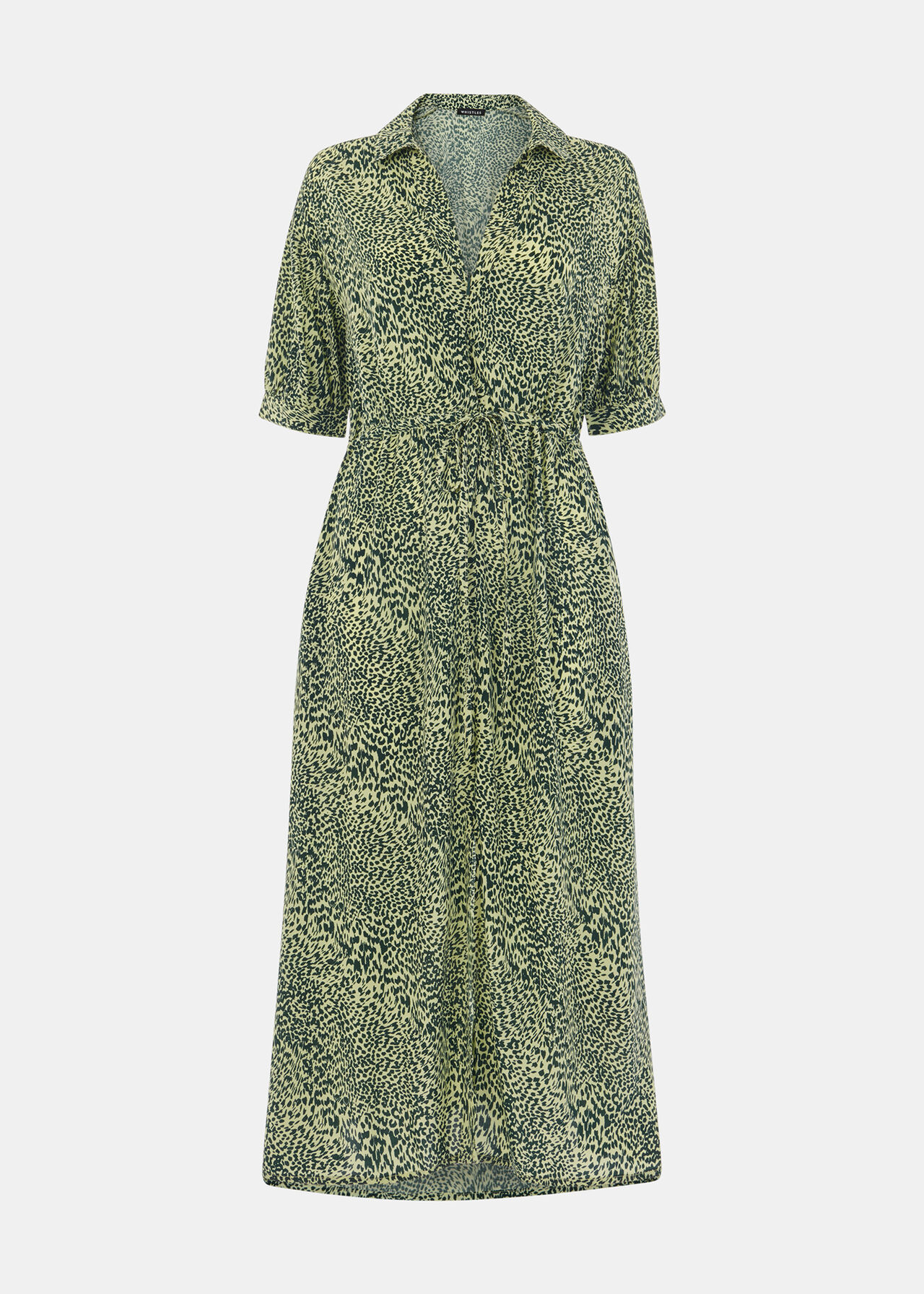 Diagonal Leopard Print Dress