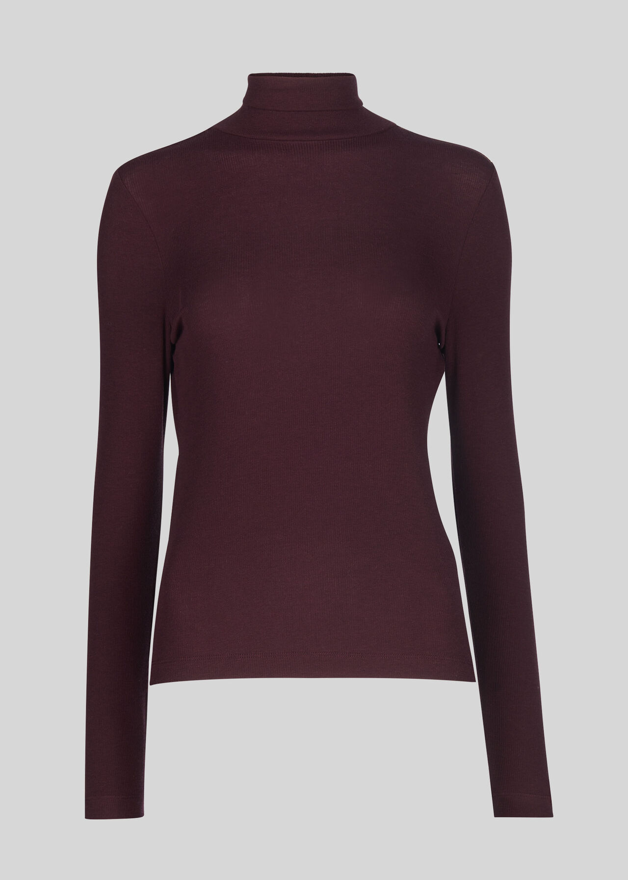 Essential Polo Neck Burgundy