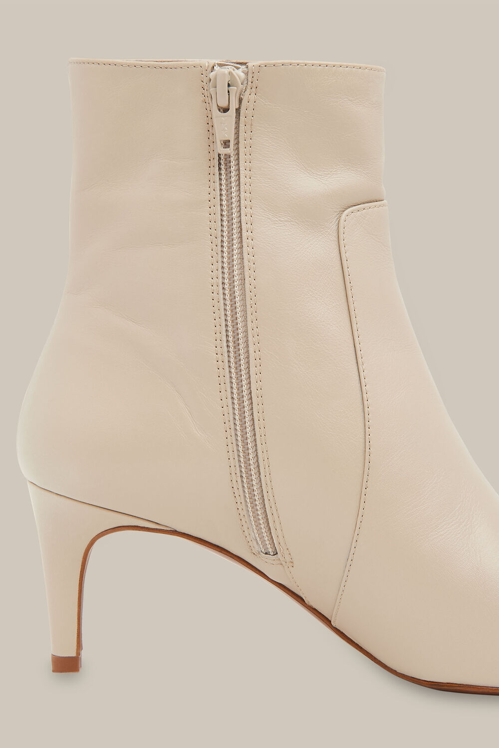 Celia Kitten Heel Boot Stone