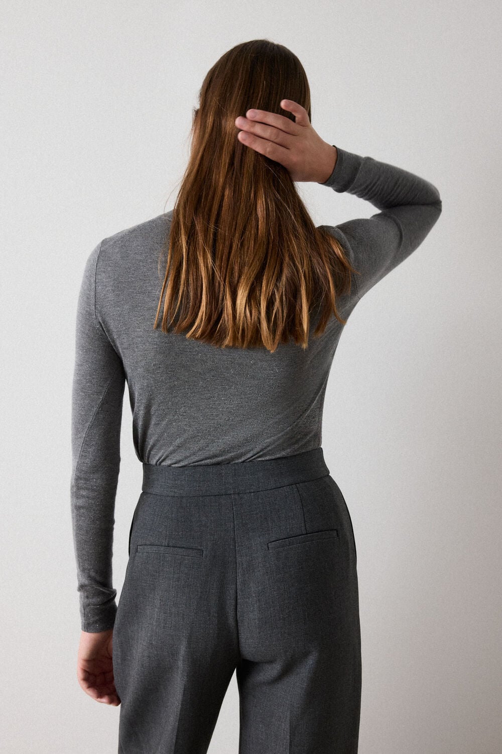 Grey Annie Sparkle Crew Neck