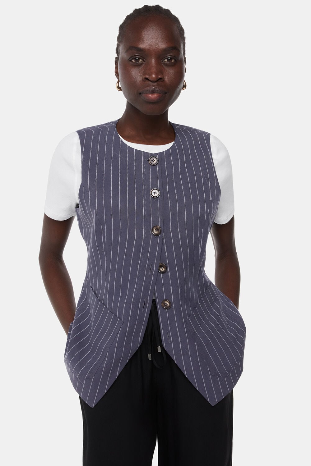Lottie Pinstripe Waistcoat