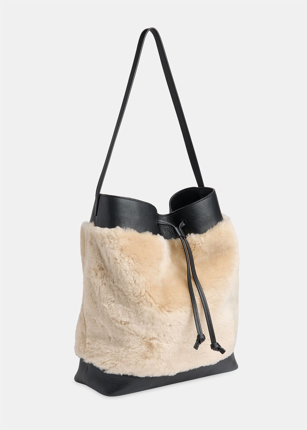 Sasha Shearling Tote Bag
