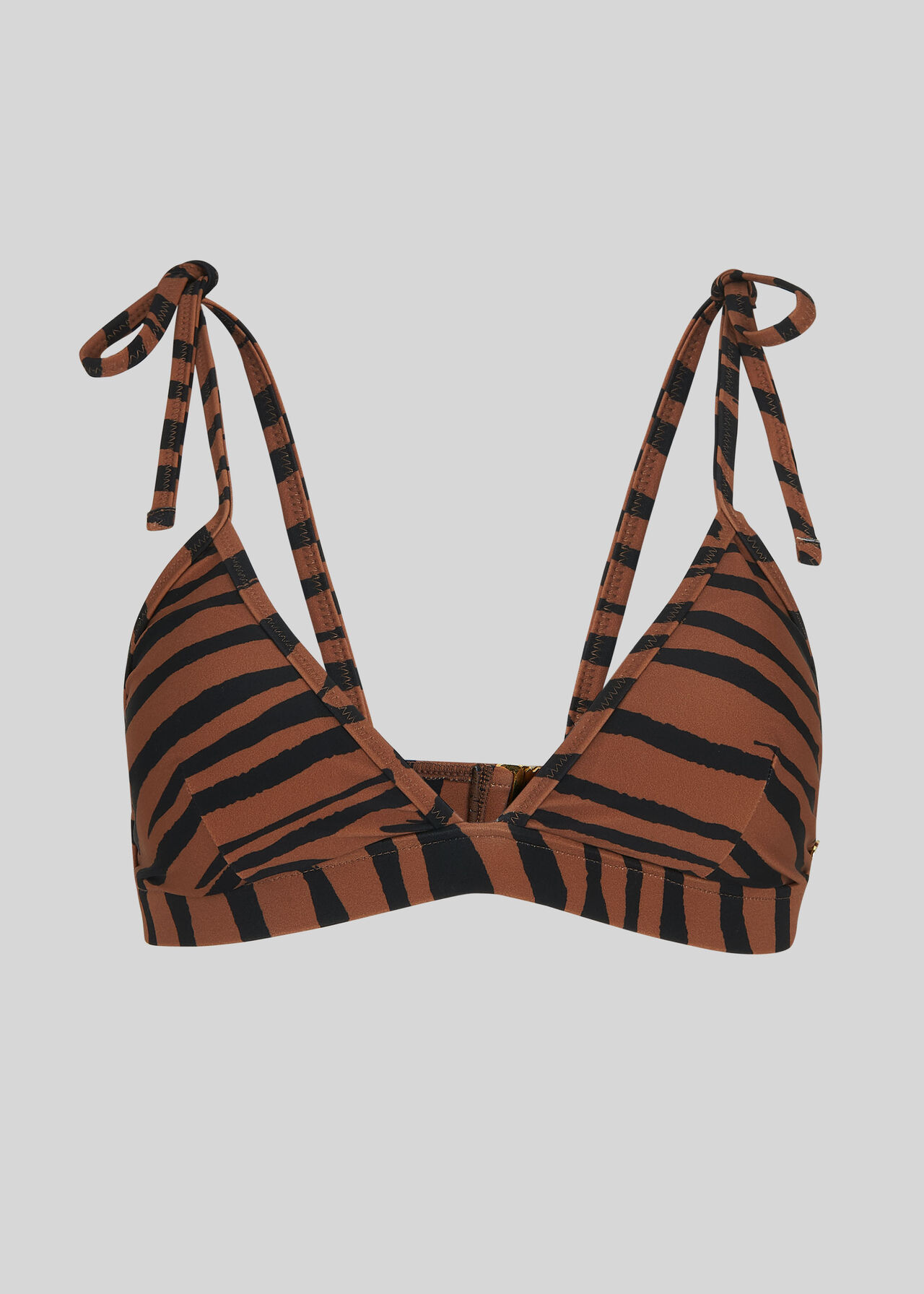 Zebra Print Bikini Top Multicolour