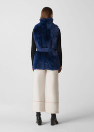 Belted Sheepskin Gilet