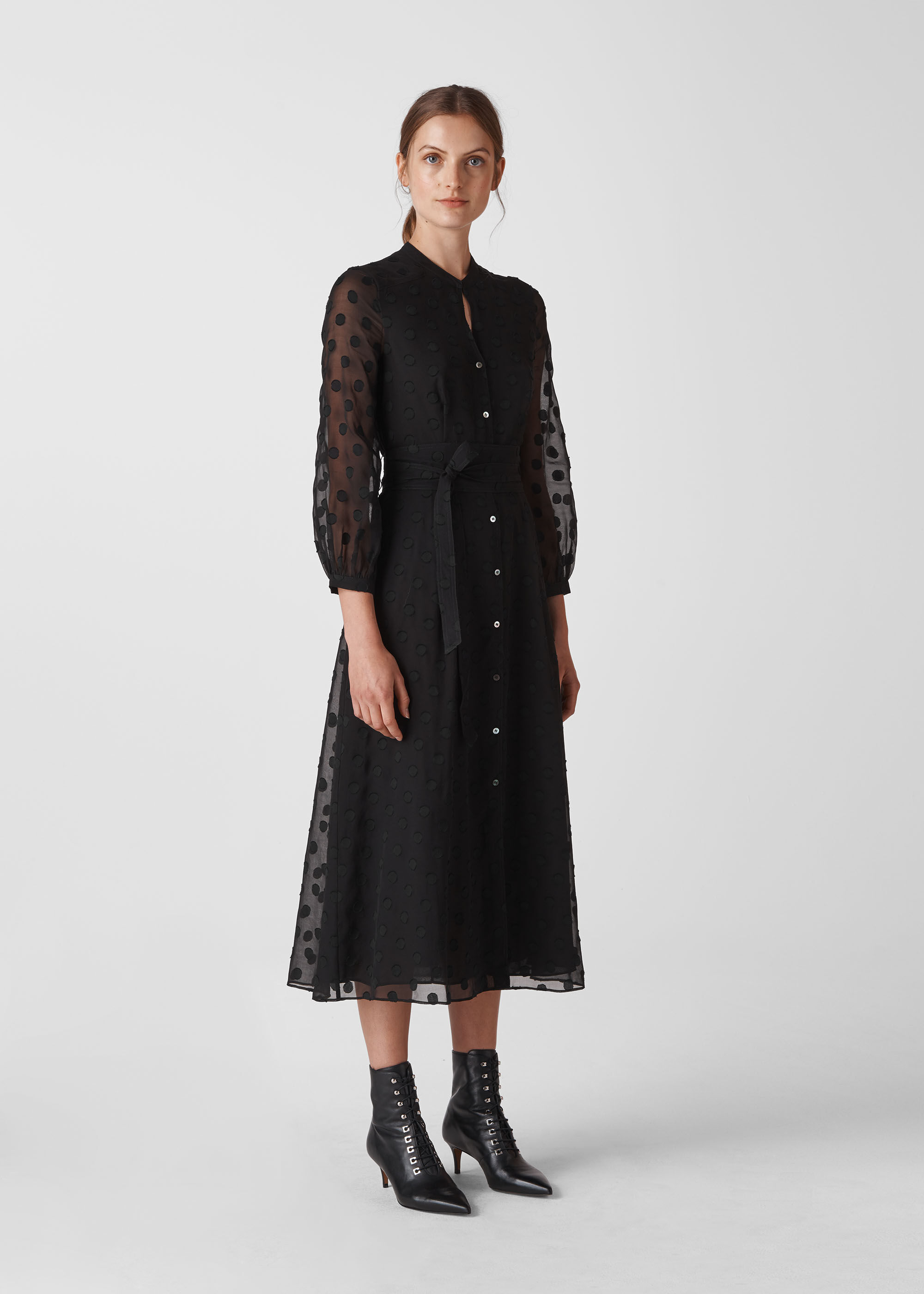 Whistles dobby dress top