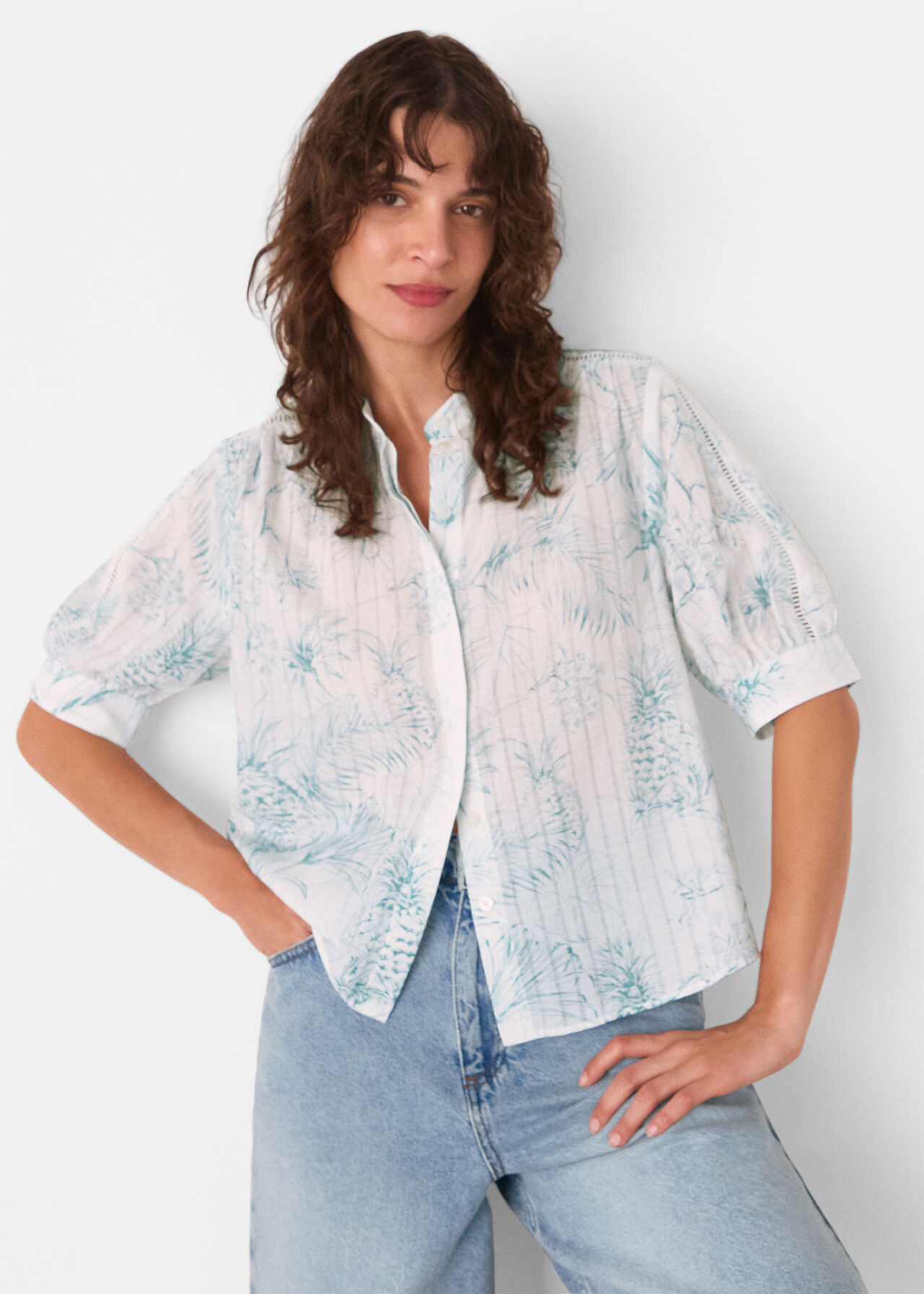 Pineapple Textured Shirt