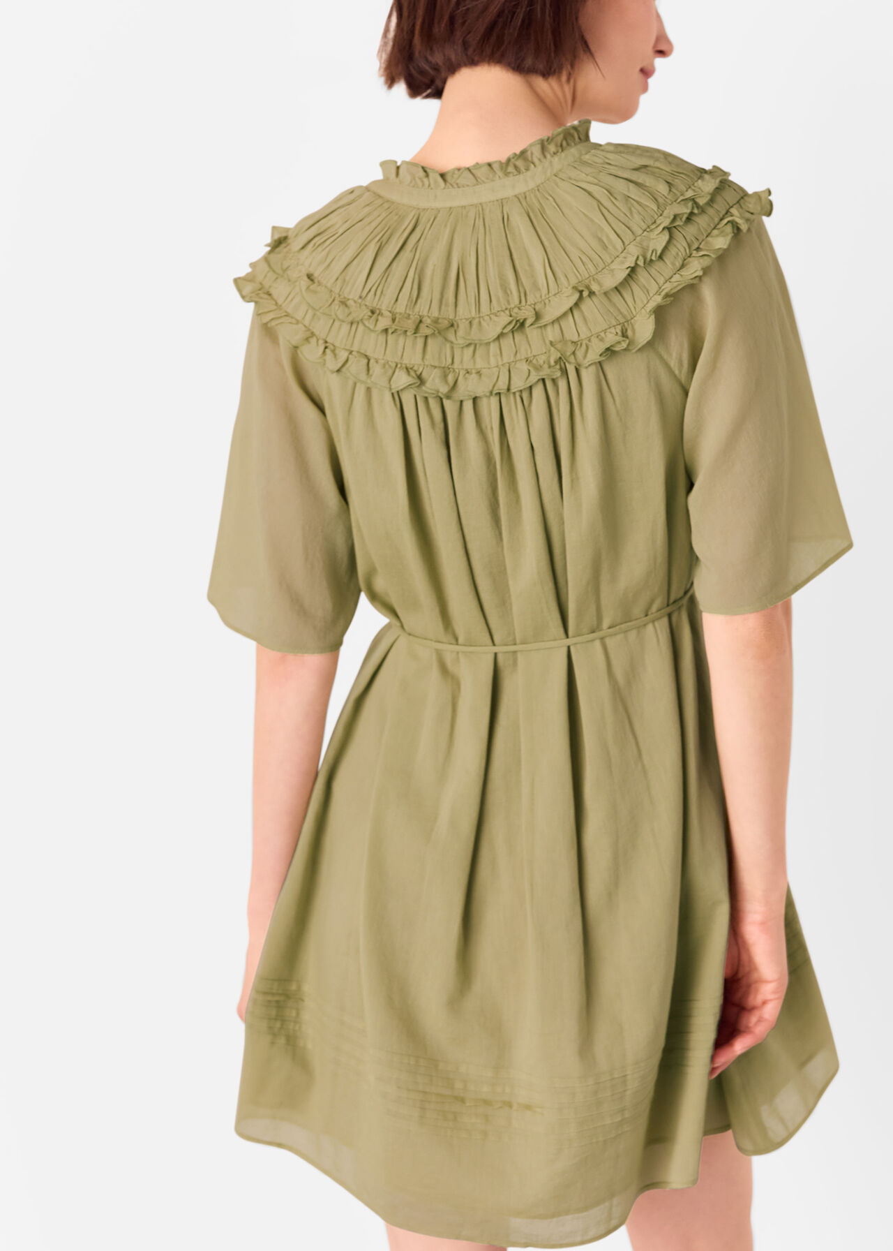 Cotton Frill Mini Dress