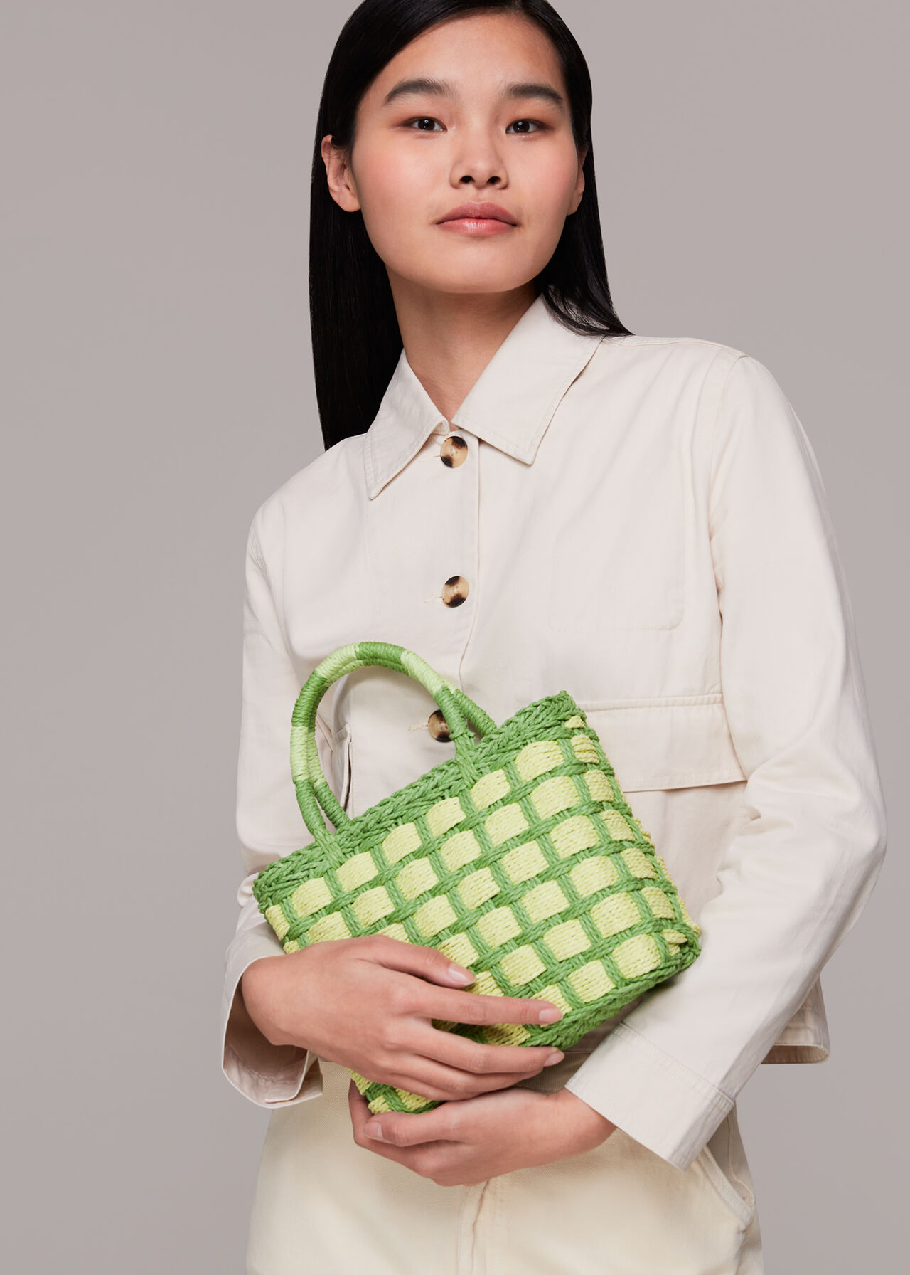 Tillie Mini Checkboard Tote