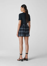 Check Belted Short Navy/Multi