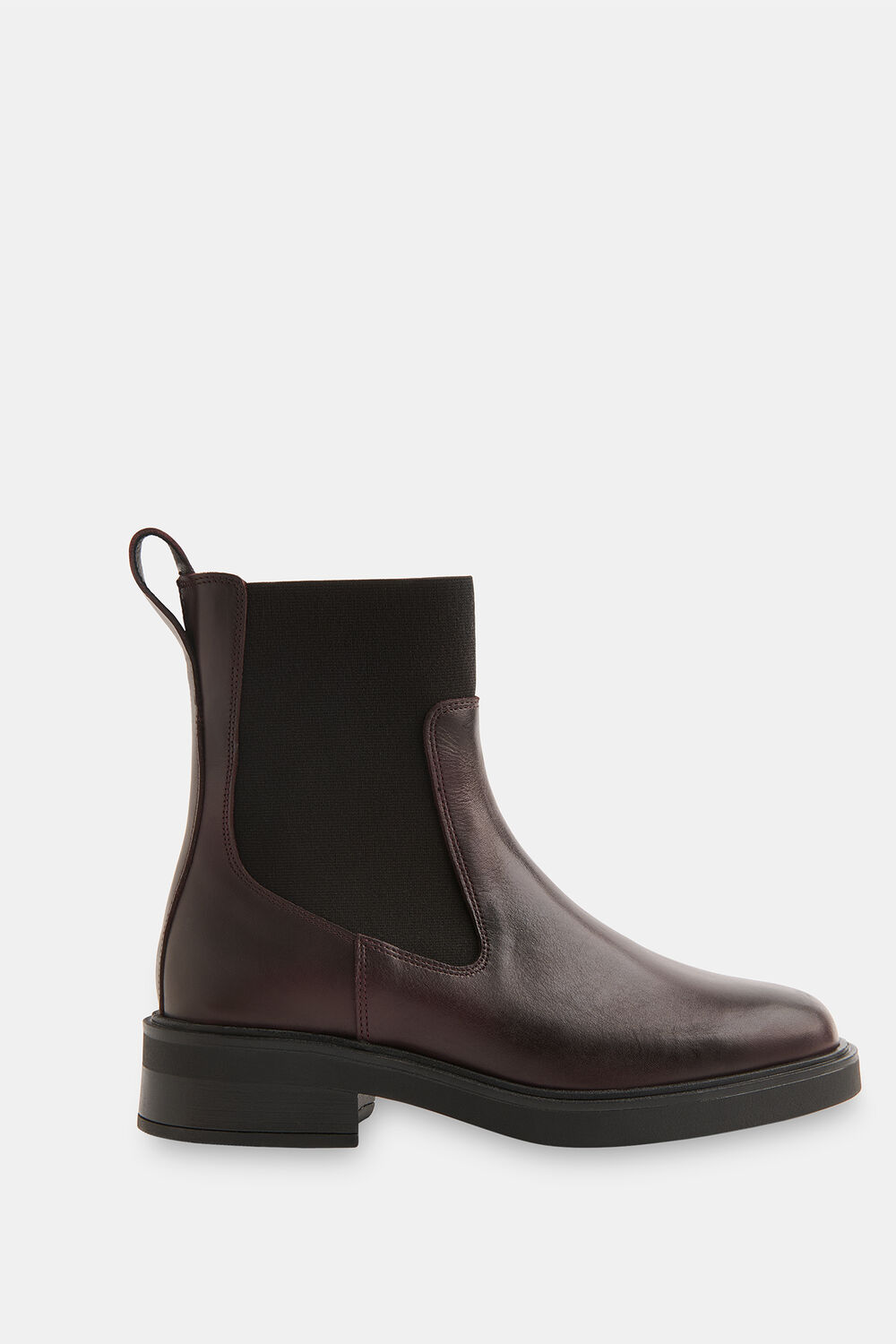 Burgundy Elasticated Chelsea Boot