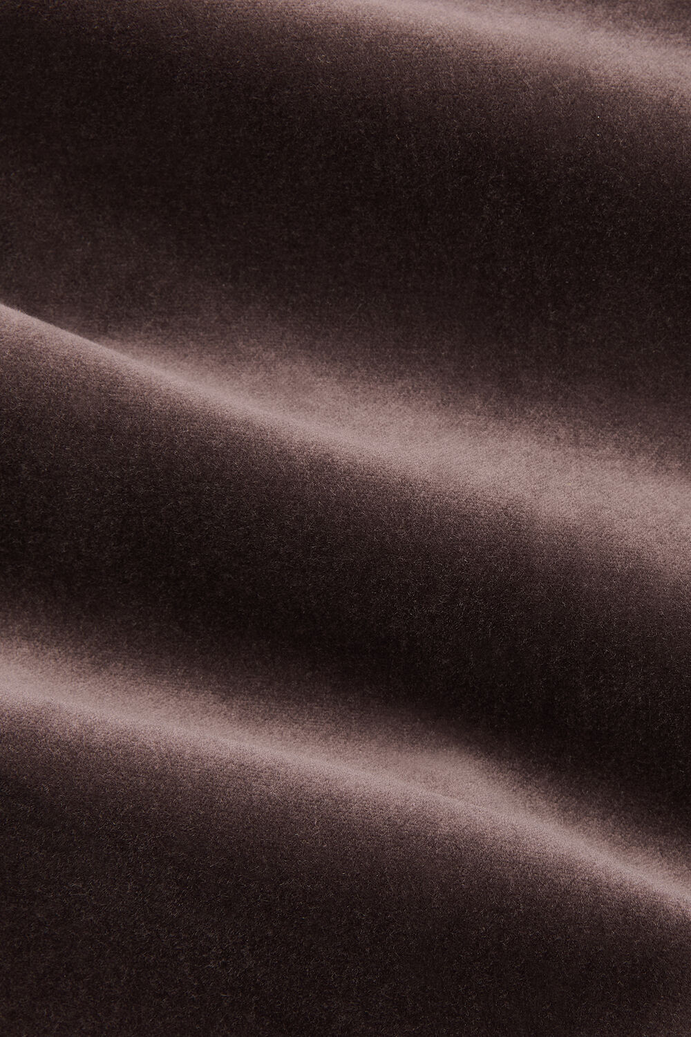 Brown Velvet Straight Leg Trouser