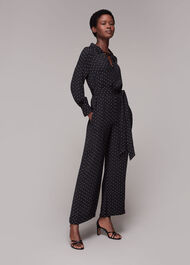 Abby Star Print Jumpsuit