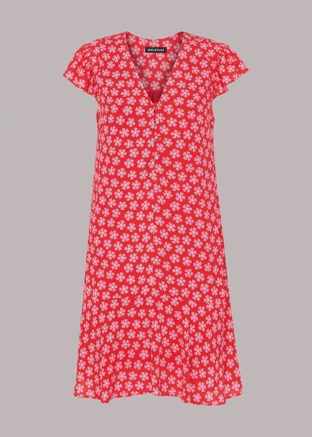 Daisy Check Print Flippy Dress