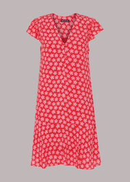 Daisy Check Print Flippy Dress