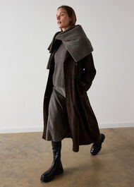 Suede Trench Coat