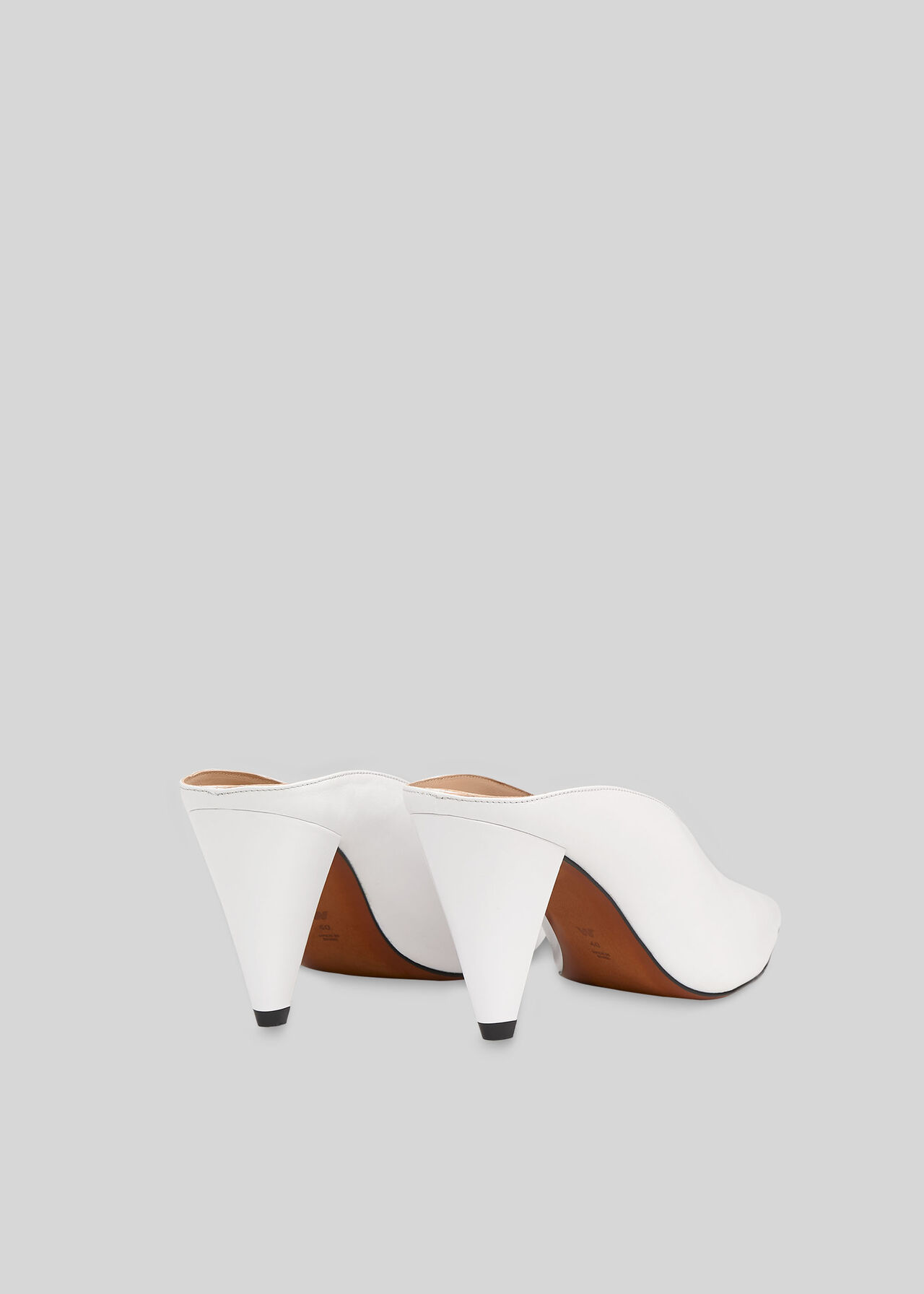 Ari Slip On Mule White