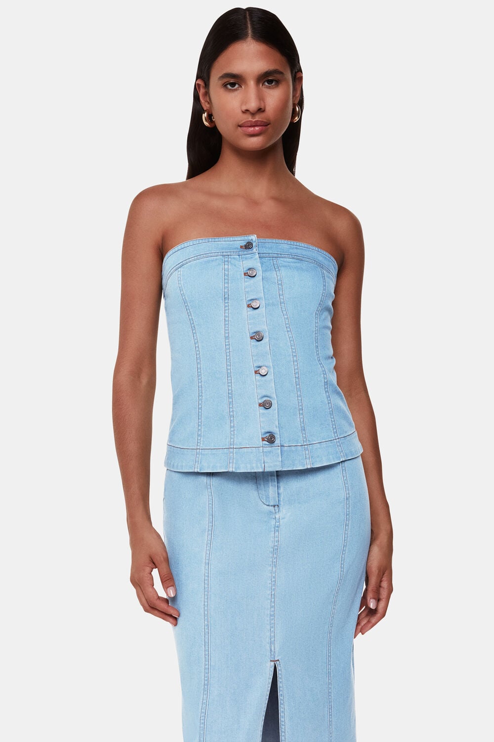 Denim Maxi Skirt
