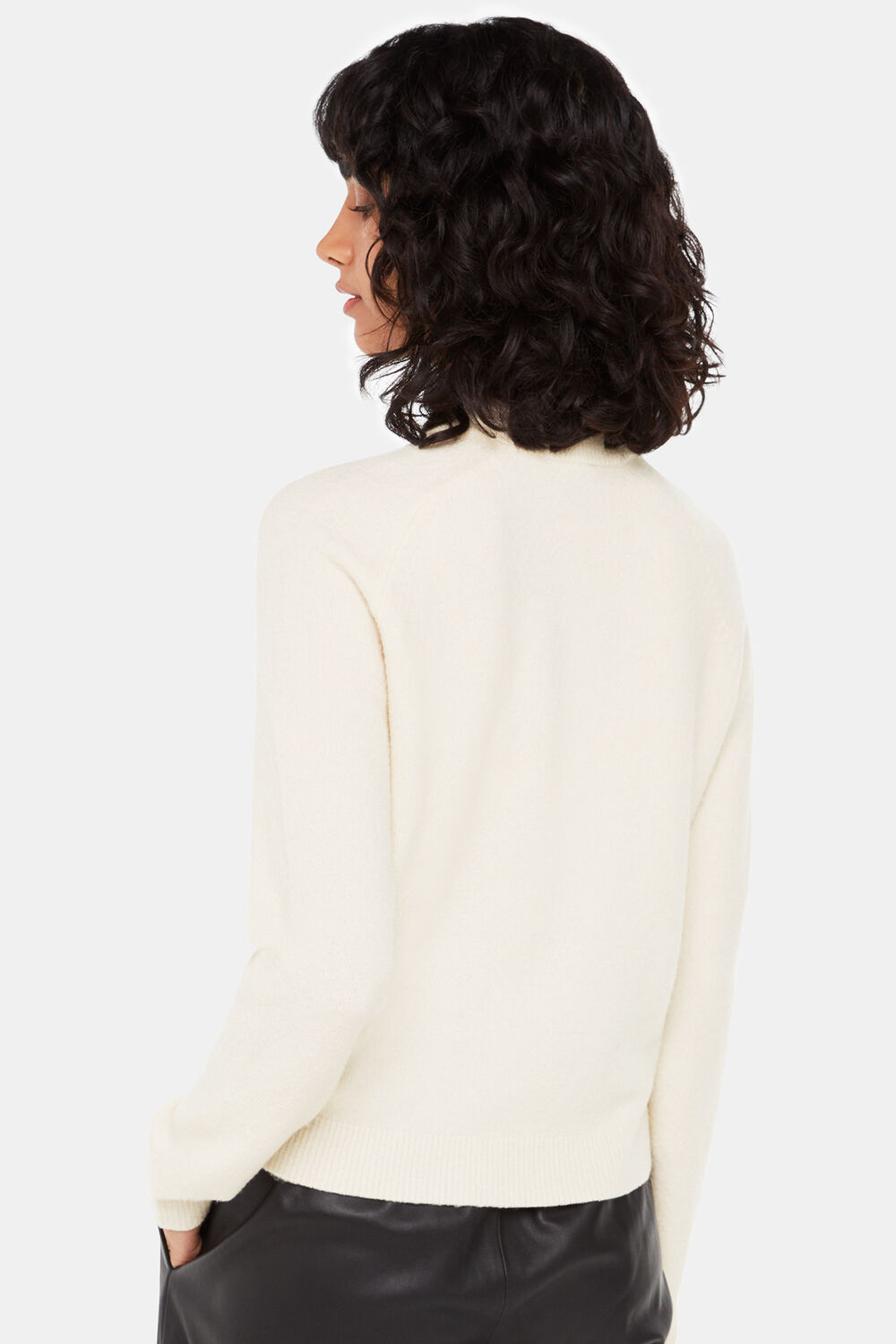 Wool Textured Crew Neck Knit