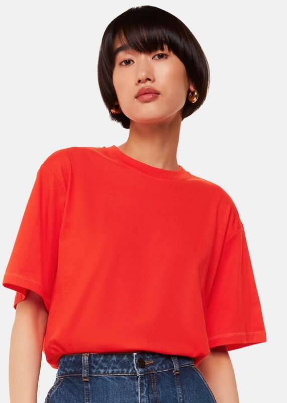 Red Relaxed Tee