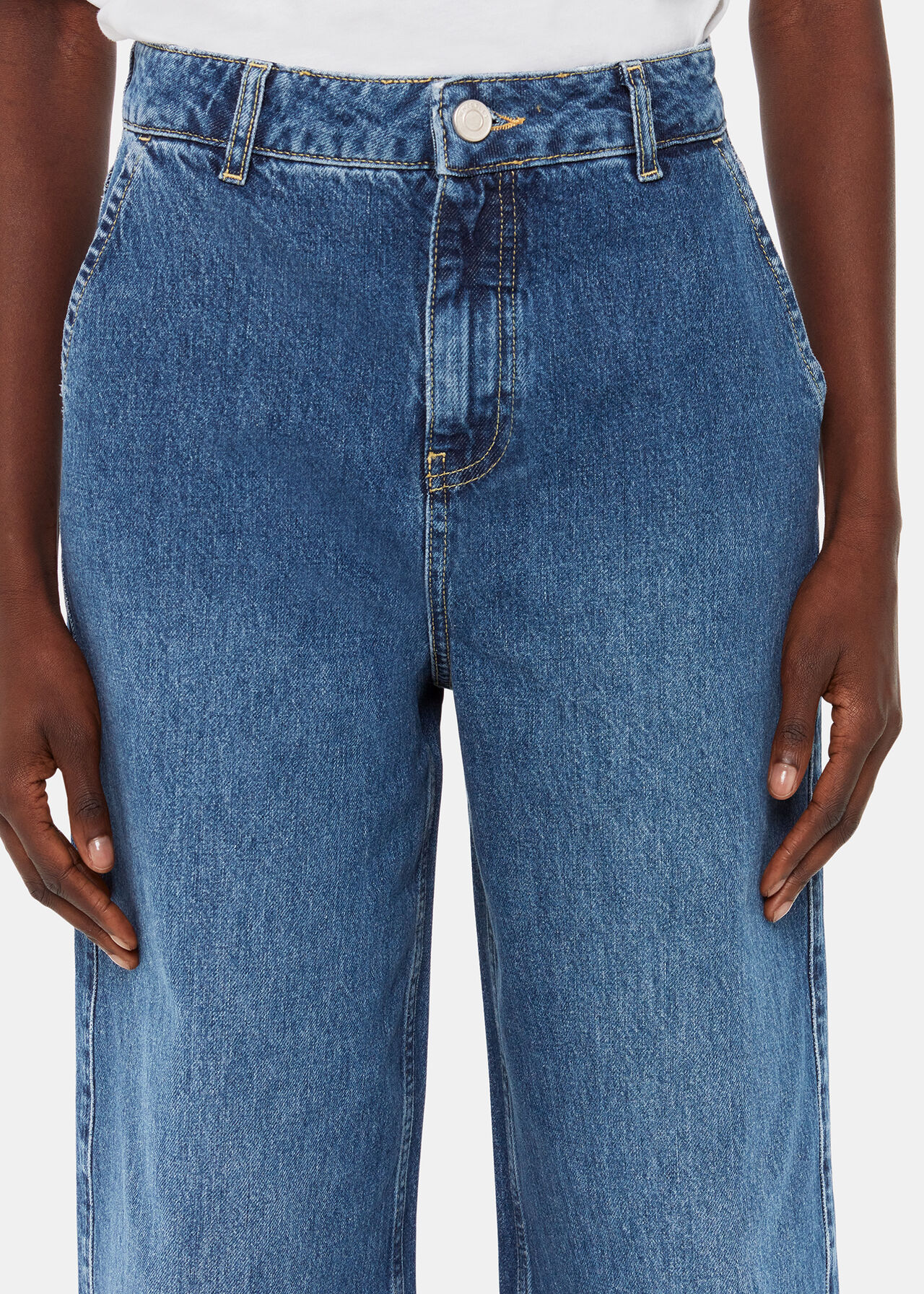 Wide Leg High Waist Jean
