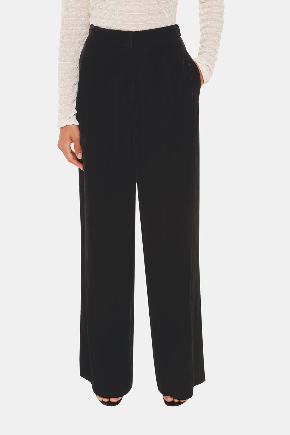 Full Length Velvet Trouser