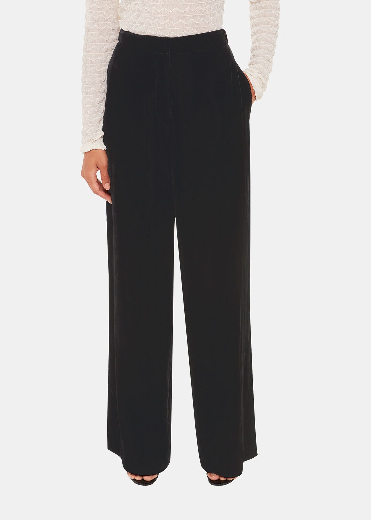 Full Length Velvet Trouser