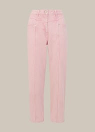 Emma Panelled Jean Pink