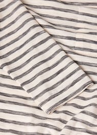 Stripe Crew Neck Pocket Top