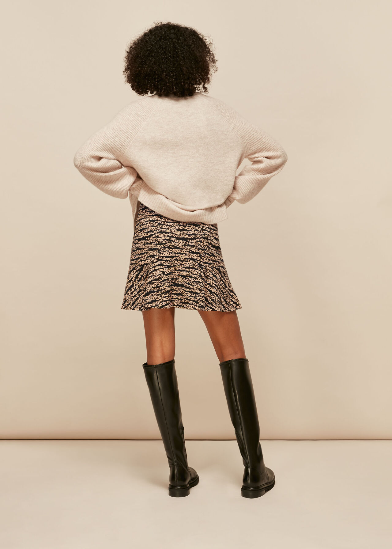 Tiger Leopard Flippy Skirt