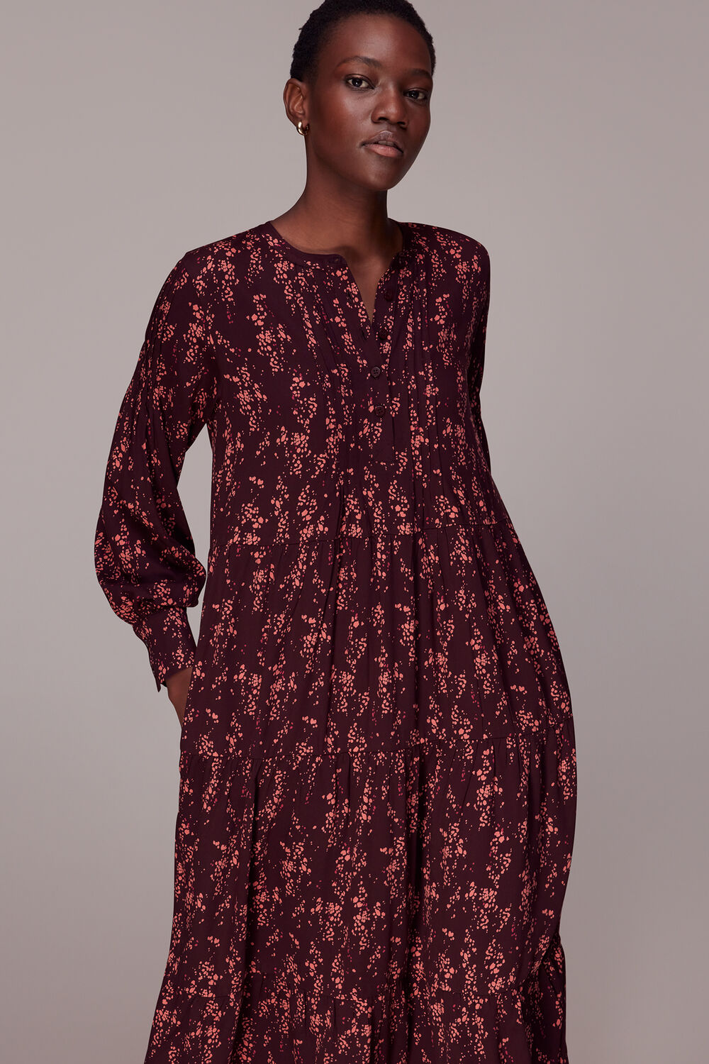 Wisteria Dot Trapeze Dress