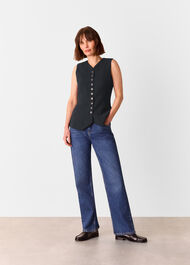 Cora Crepe Waistcoat