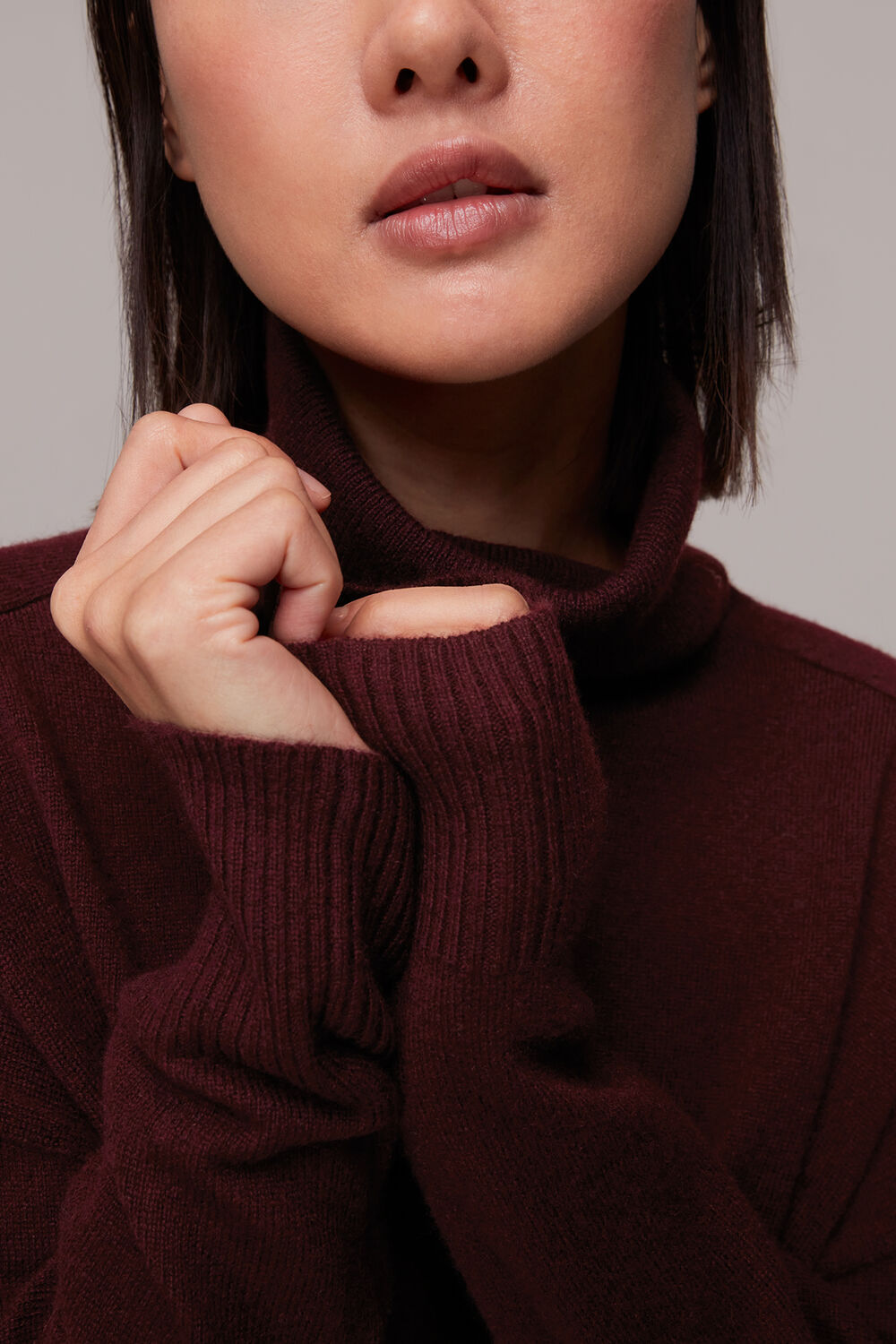 Cashmere Roll Neck Knit
