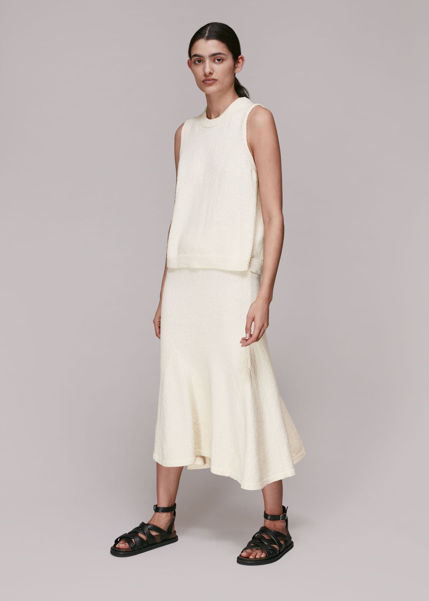 Ivory Knitted Skirt WHISTLES
