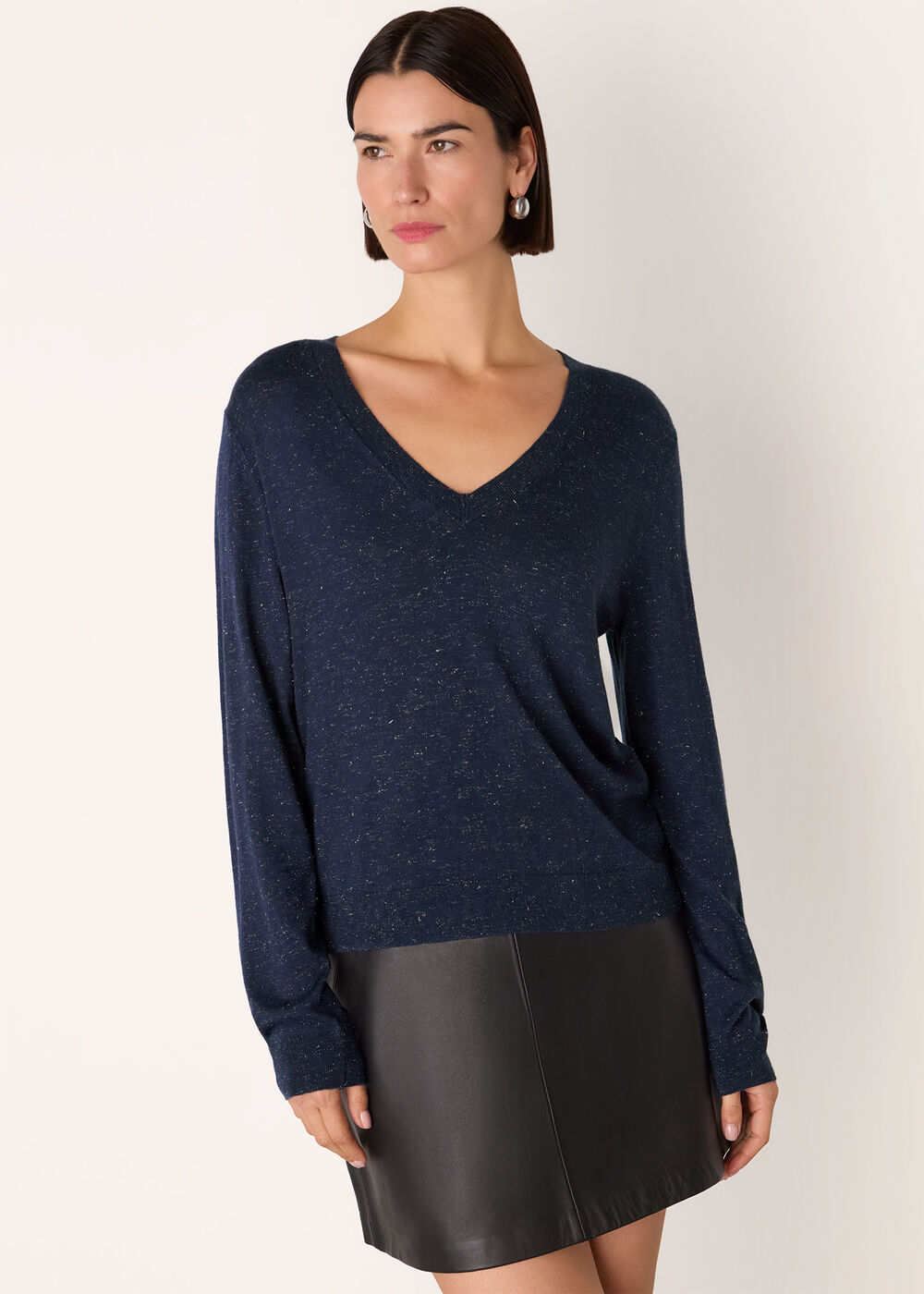 Annie Sparkle V Neck Knit
