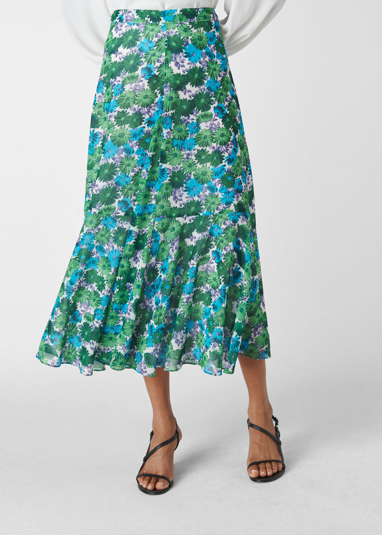 Zinnia Floral Skirt Multicolour
