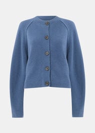 Wool Mix Crew Cardigan