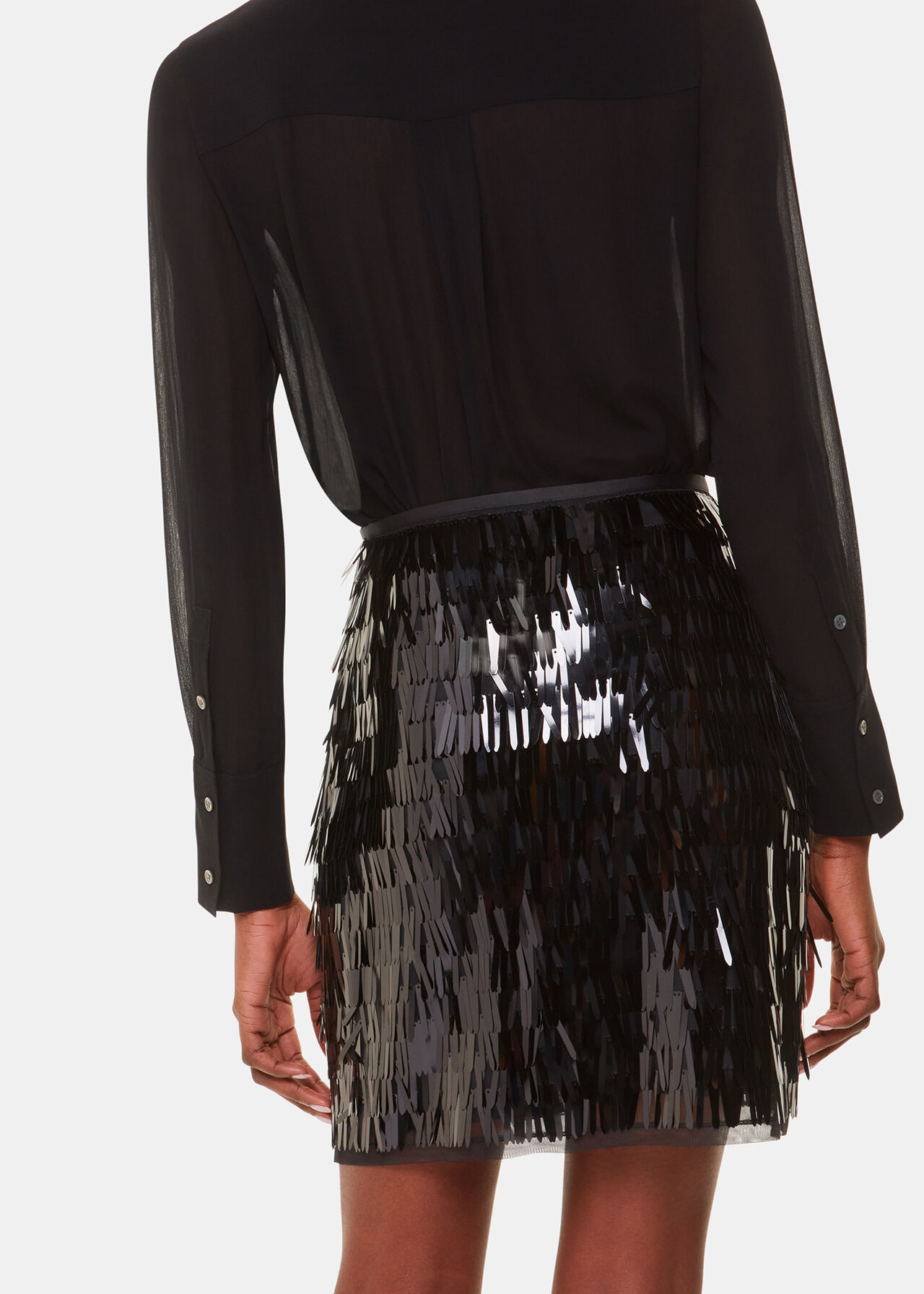 Sword Sequin Mini Skirt