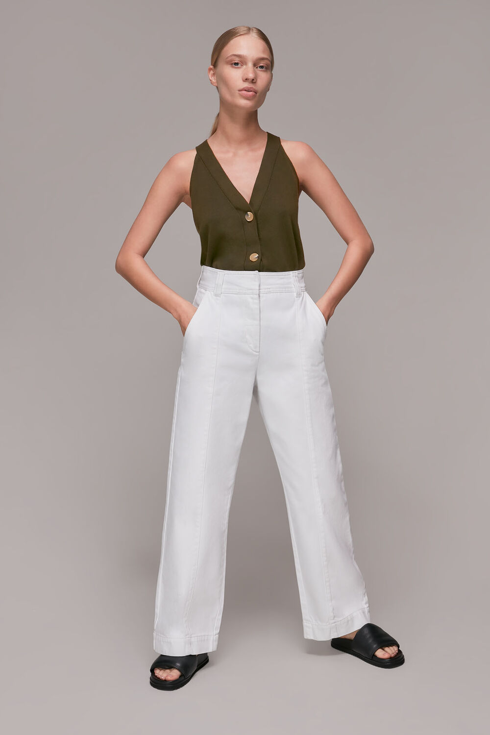 Knitted Button Through Vest